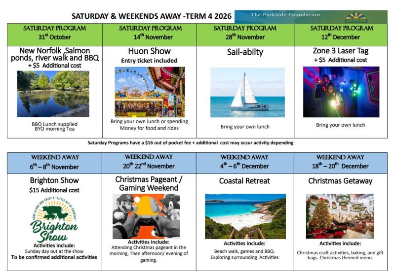 Saturday and weekend program image